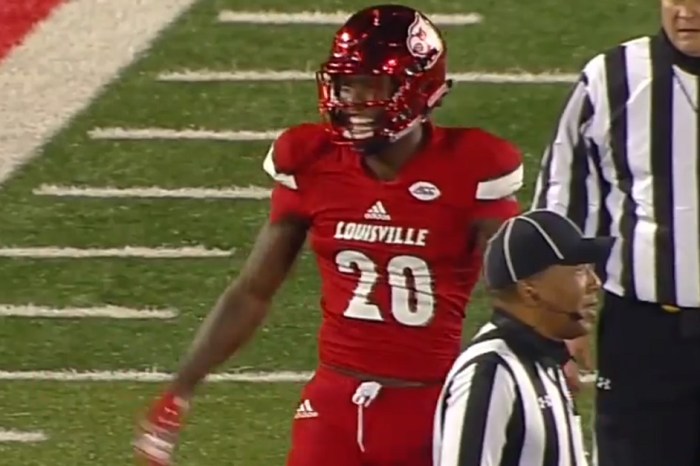 ESPN won’t be happy after a college player gets caught on camera with an aggressive NSFW gesture