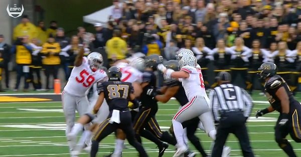 Ohio State loses their best defensive player on a controversial targeting call