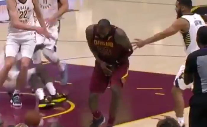 NBA player assessed flagrant foul after groin shot on LeBron James
