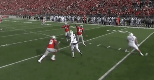 Ohio State starter ejected on questionable targeting call