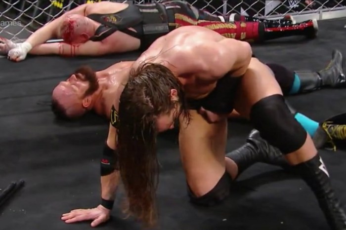 Here’s the move that caused one WWE wrestler to get staples in the middle of a match