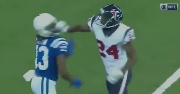 Opposing NFL players throw punches, somehow aren’t ejected