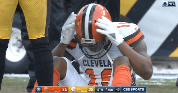 Browns clinched 0-16 in absolutely miserable fashion