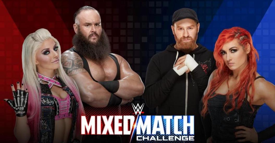 WWE Mixed Match Challenge Sami Zayn Becky Lynch Braun Strowman Alexa Bliss