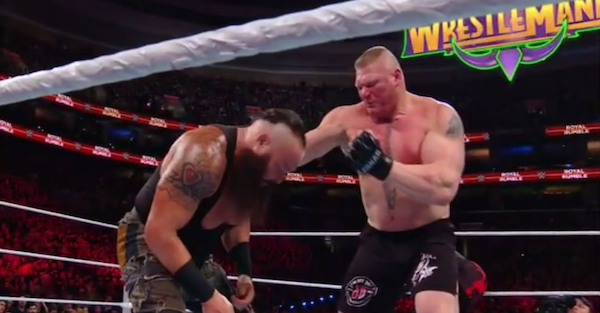 Braun Strowman Brock Lesnar shoot Royal Rumble 2018 WrestleMania 34