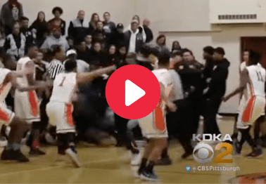 HS Basketball Punches Spark 60-Person Brawl, Game Ends Immediately