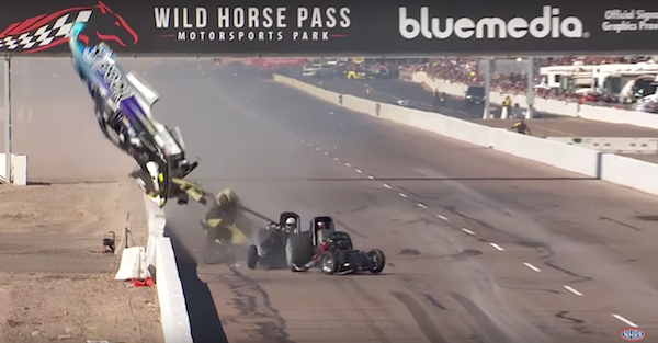 NHRA legend hospitalized after being involved in a scary wreck