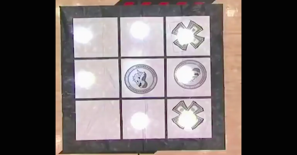 A game of tic-tac-toe turned into an absolute disaster during an NBA game