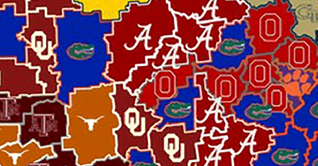 College Football Map Risk