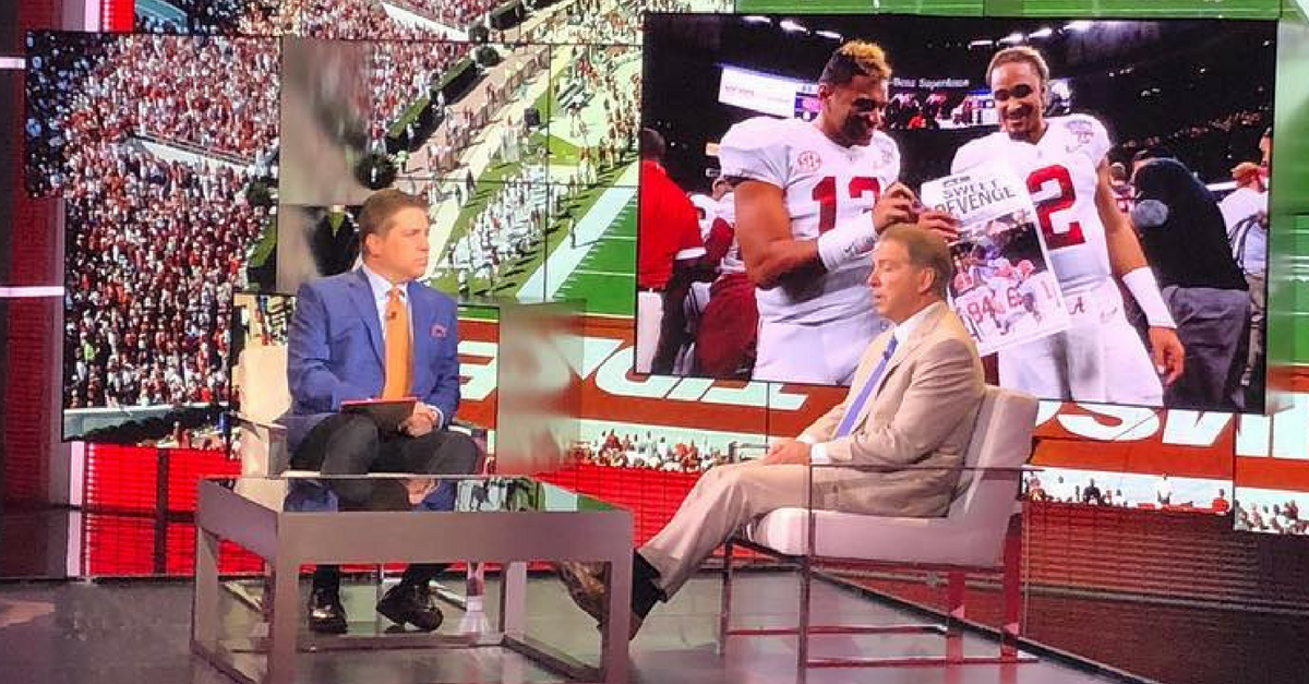 Nick Saban Gives His Quarterback Duo 1 Piece Of Advice Fanbuzz 5237