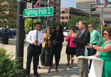 South Bend Temporarily Renames Michigan Street Ahead of Rivalry Game