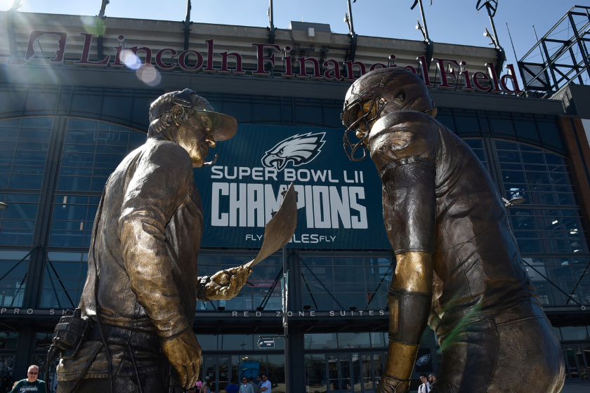 Bud Light' unveils the "Philly Philly" Statue At Lincoln Financial Field
