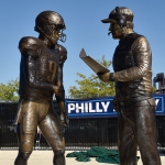 Bud Light unveils 9' statue of Nick Foles, Doug Pederson calling 'Philly  Philly' in the Super Bowl - Bleeding Green Nation