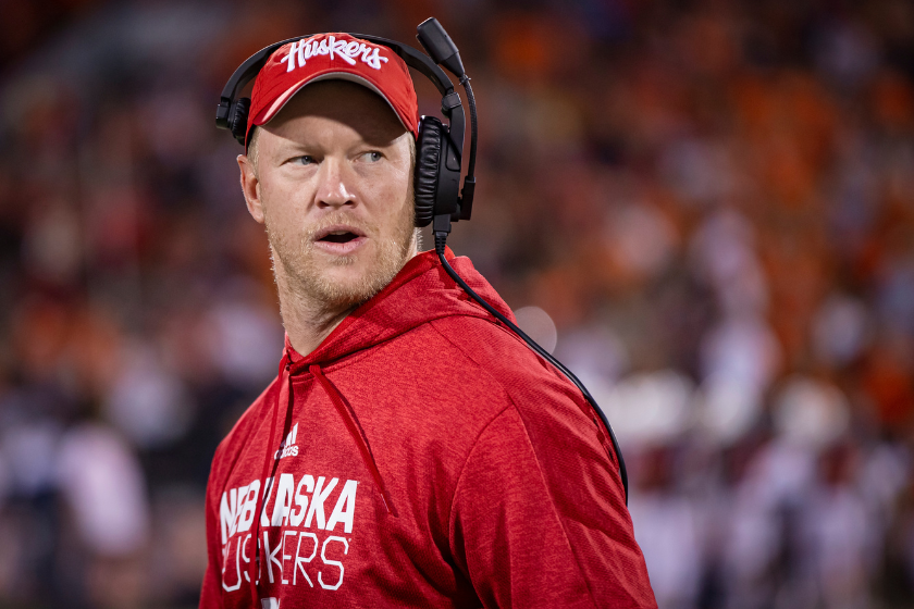 Head coach Scott Frost of the Nebraska Cornhuskers is seen during a game