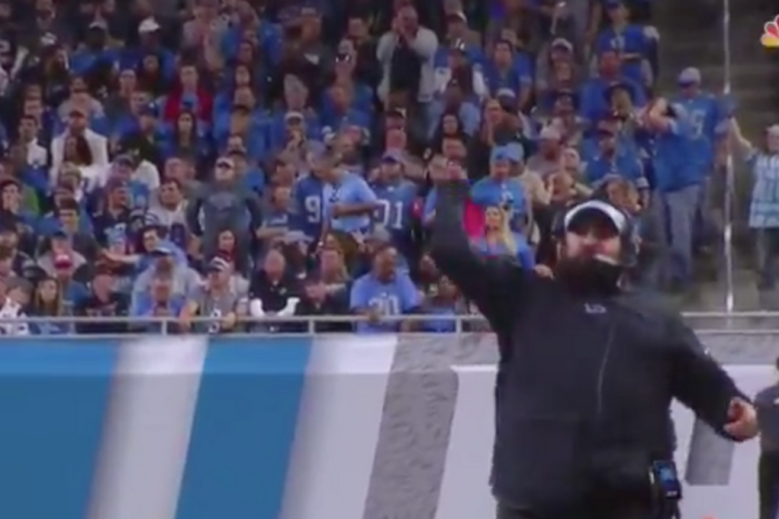 Lions Coach Matt Patricia Throws Red Challenge Flag About a Mile