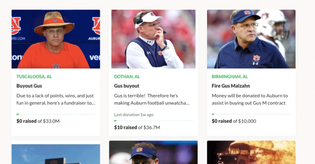 Auburns Fans Are So Fed Up with Malzahn, They’re Starting GoFundMe Campaigns