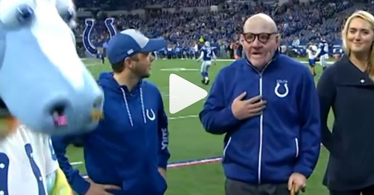 Old Colts Fan Kicks Field Goals for Charity, Saves Big Surprise for the End