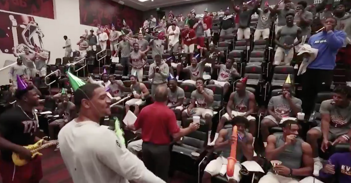 WATCH: Alabama Football Knows How to Celebrate a 67th Birthday