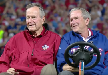 Nobody Threw Ceremonial First Pitch Strikes Quite Like President George H.W. Bush