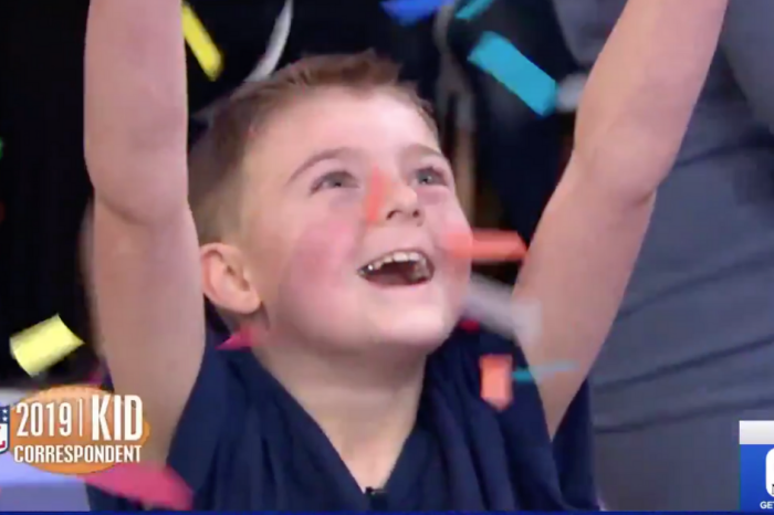 WATCH: 8-Year-Old Boy Stunned After Winning Super Bowl-Sized Job