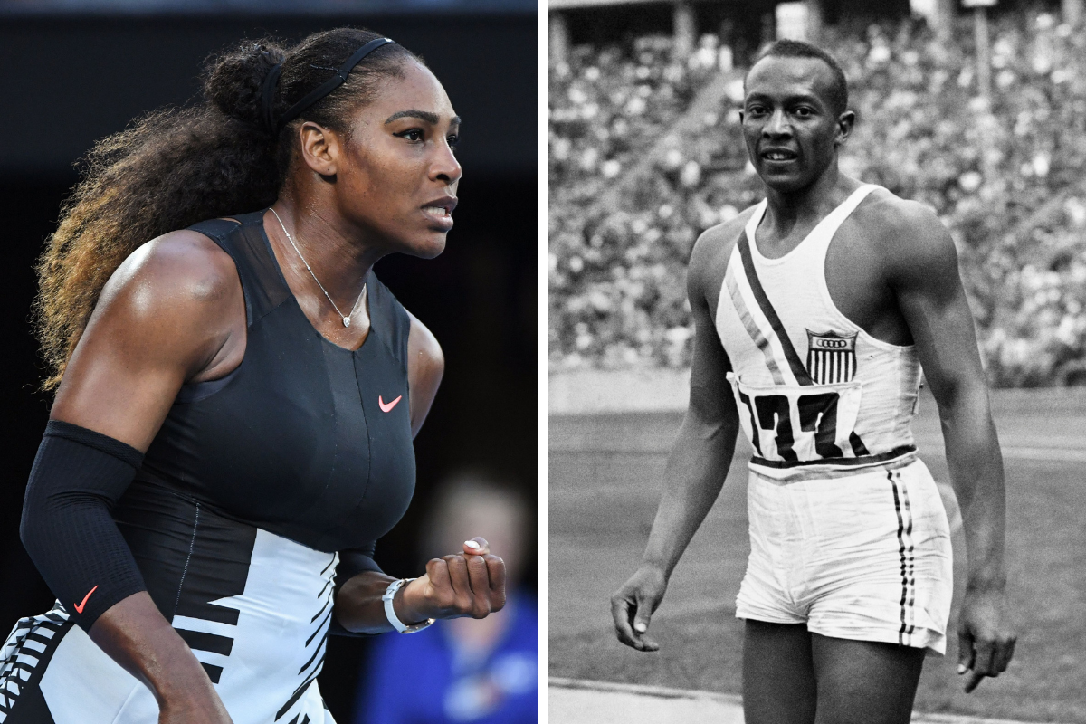 serena williams and Jesse Owens are two of the most influential Black athletes of all time.