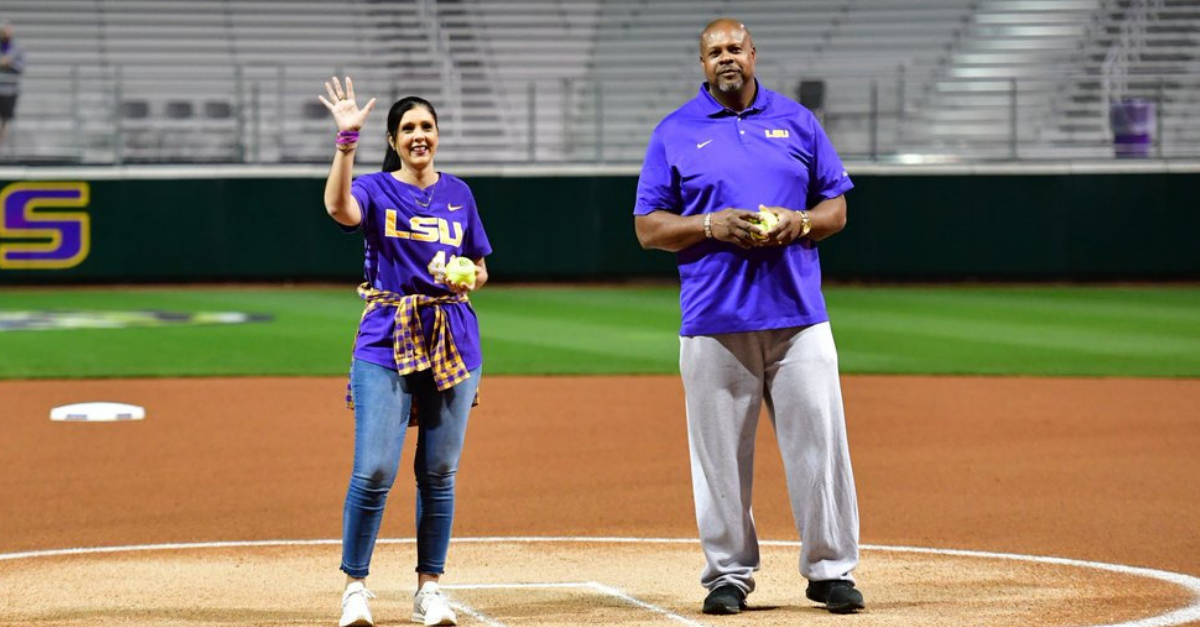 LSU Softball Dominated Opening Night, But Wayde Sims’ Parents Stole the Show