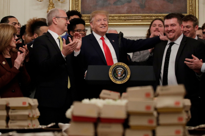 President Trump Serves Fast Food to National Champs… Again
