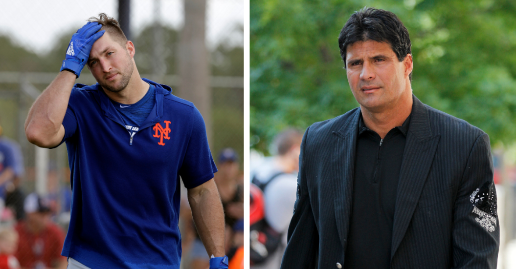 Tim Tebow, Jose Canseco