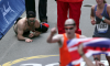 Marine Crawls Boston Marathon