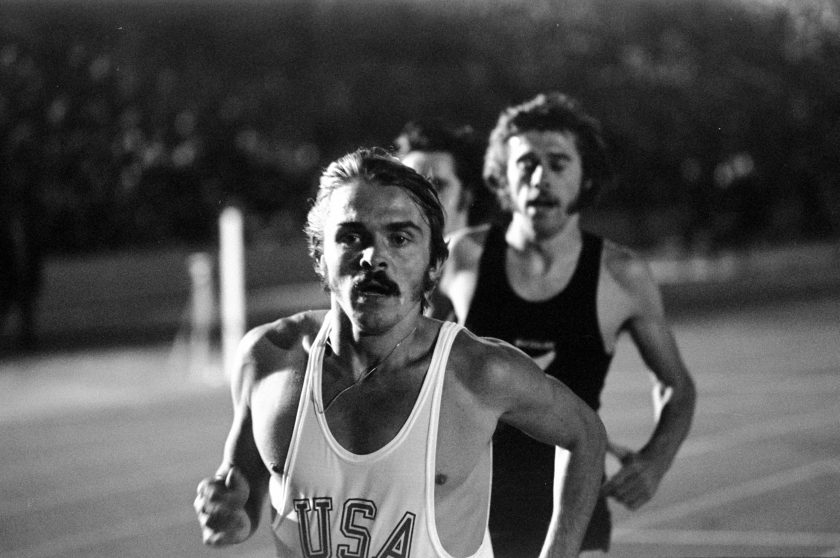 Steve Prefontaine of the USA in action during a track and field event at Crystal Palace in London, England.