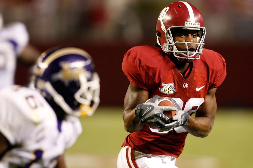 Glen Coffee rushes during a 2007 Alabama game.