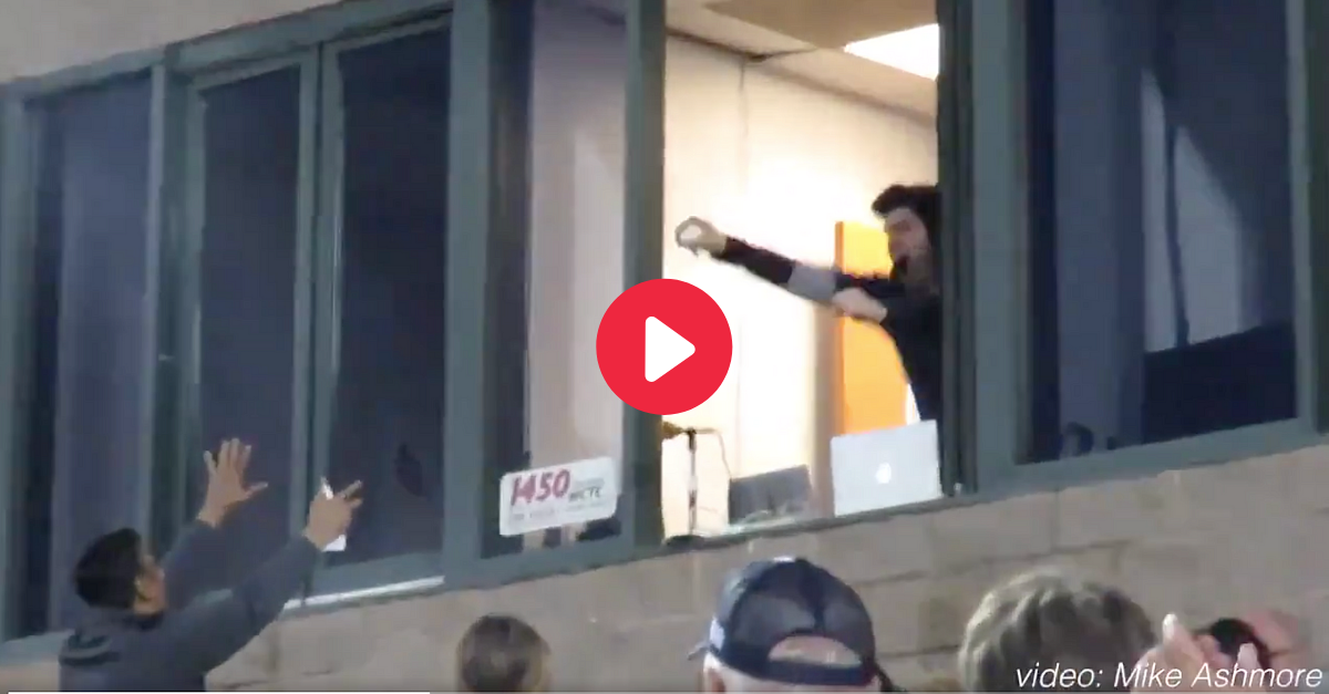 WATCH: Announcer Catches Foul Ball and Can’t Control His Excitement