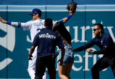 Ladies Won't Stop Storming the Field to Hug This Dodgers Star, Apparently