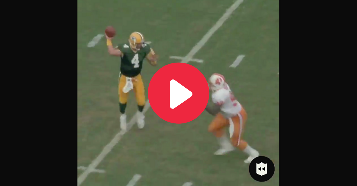 Brett Favre’s First Completion Perfectly Defines His Career