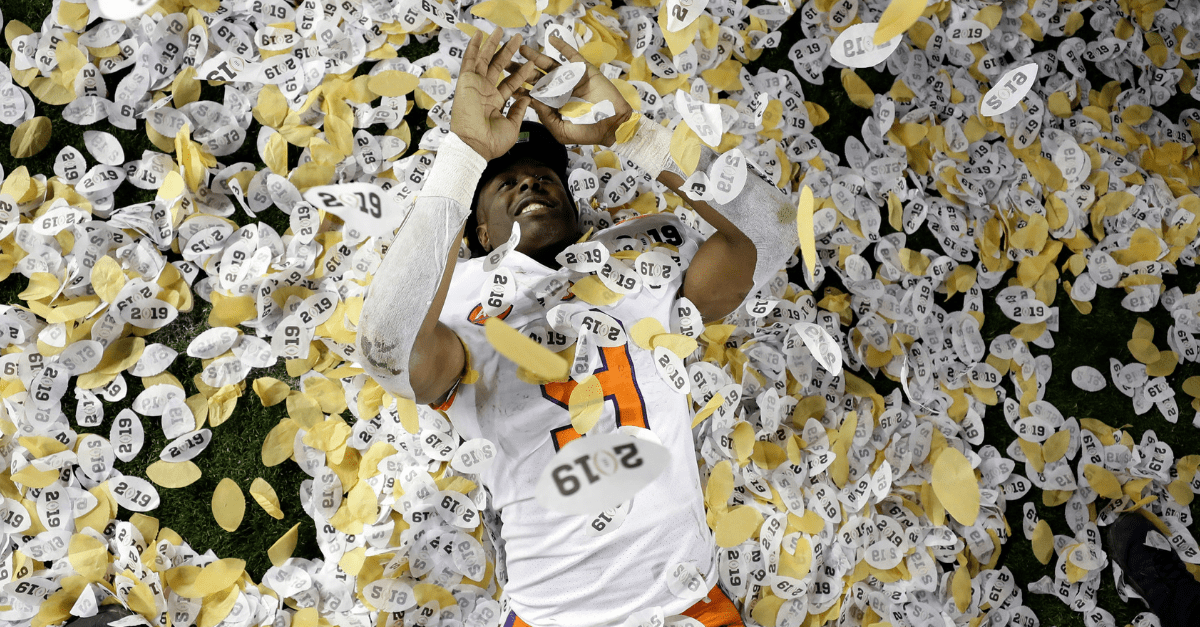 Clemson’s Confetti Shower Broke NCAA Rules, Apparently