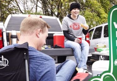 This Folding Chair is Perfect for Your Tailgate and Will Heat You Up All Season