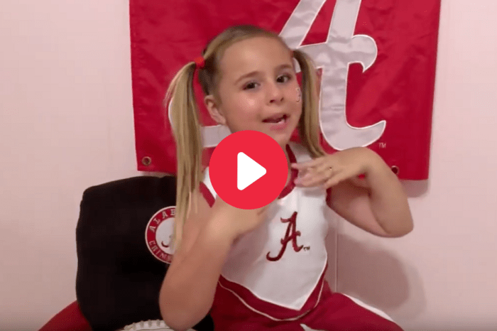 Adorable Alabama Girl is the Crimson Tide’s Biggest Fan