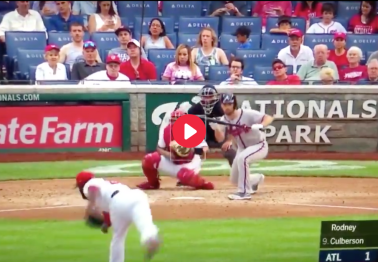 MLB Player Takes 90 MPH Fastball To Face For Unfortunate Strike Call