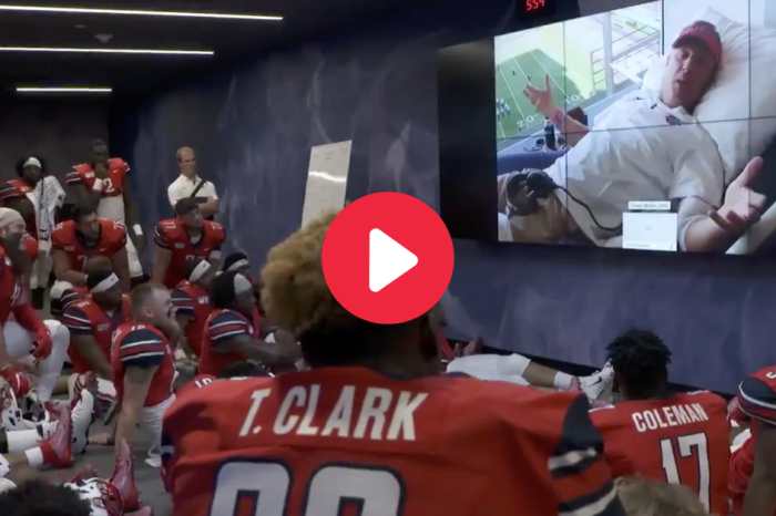 WATCH: Hugh Freeze Uses Hospital Bed to Coach First Game