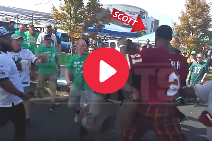 NBA Player Fights Eagles Fans in All-Out Tailgate Brawl