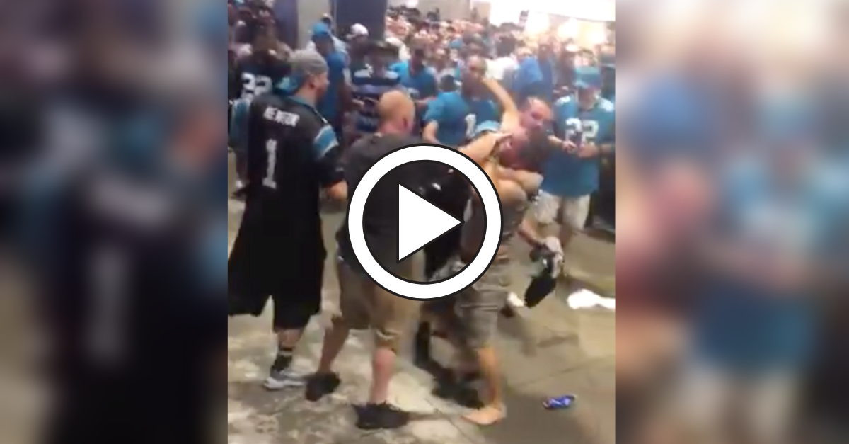 Video of Saints and Panthers fans fighting in stadium goes viral - AS USA