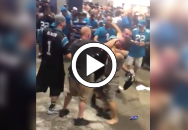WATCH: Panthers Fans Start Fighting, Because What Else Are Rain Delays For?