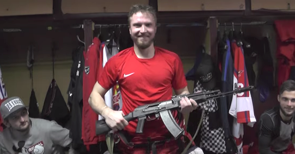 Russian Hockey Team Gives AK-47 to Player of the Game, Because Why Not?