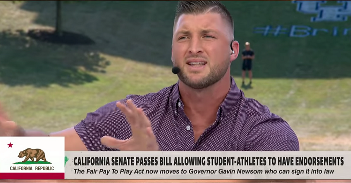 Tim Tebow Needs a Reality Check After ‘Fair Pay to Play’ Rant