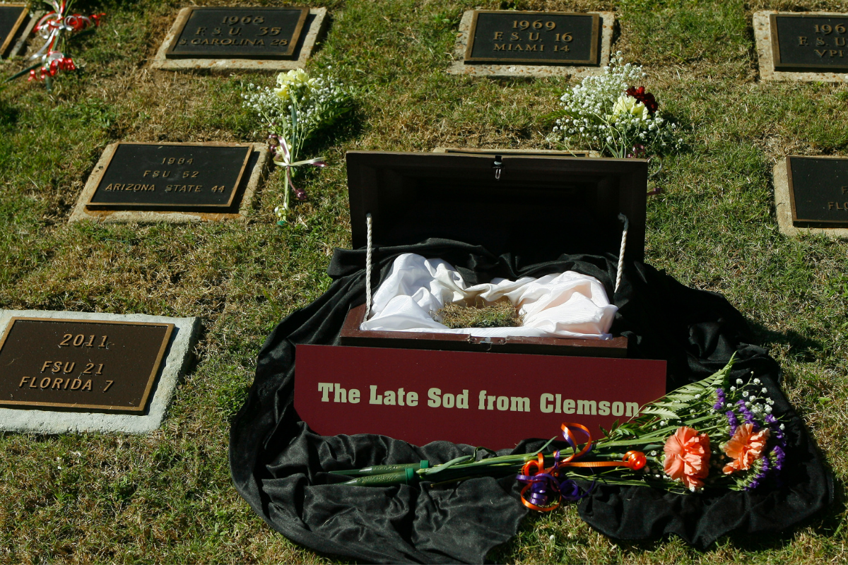 FSU’s “Sod Cemetery” is an Untouchable College Football Tradition