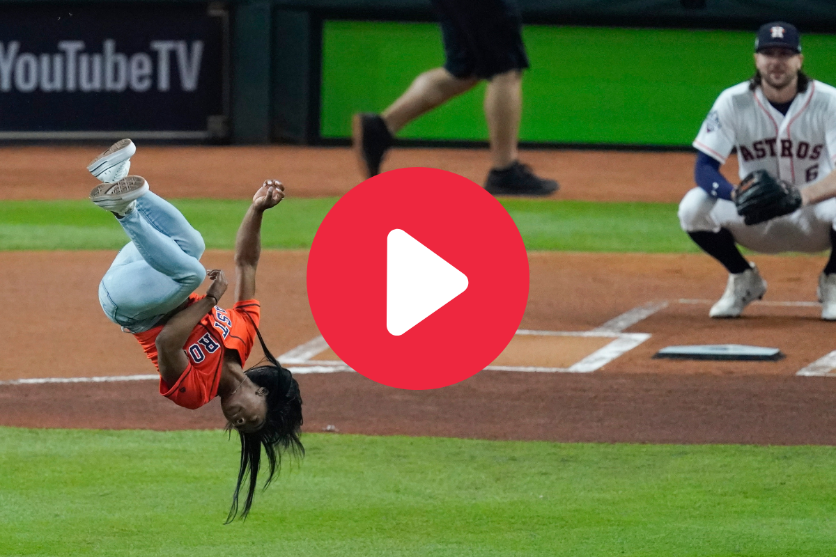 Simone Biles’ First Pitch Backflip is One of a Kind