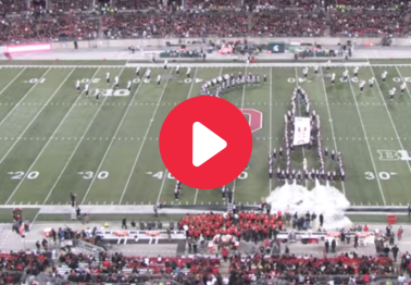 Ohio State Band Recreates Moon Landing With Fire Extinguishers