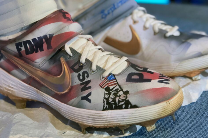Mets Star Pete Alonso Donates Custom Cleats, Bat to 9/11 Museum
