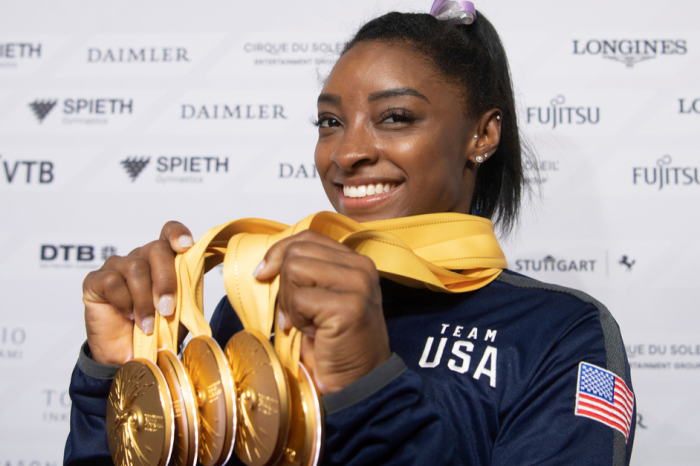 Simone Biles Wins 25th Medal, Most by Any Gymnast in History