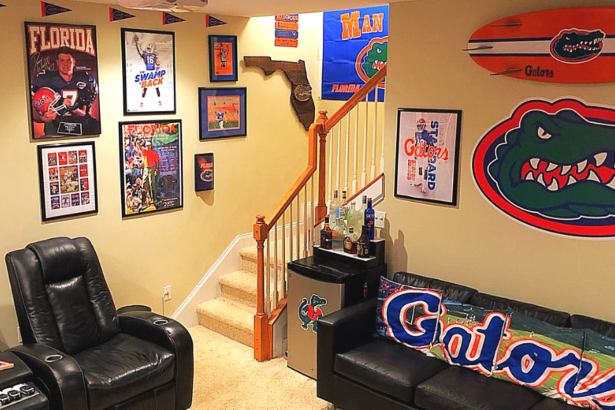 This Epic Florida Gators Man Cave Brings “The Swamp” to the Basement